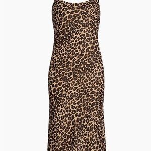 Reformation Leopard Print Midi Dress